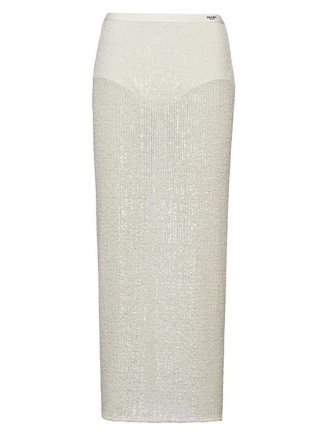 Womens Stretch Sequin Skirt Product Image