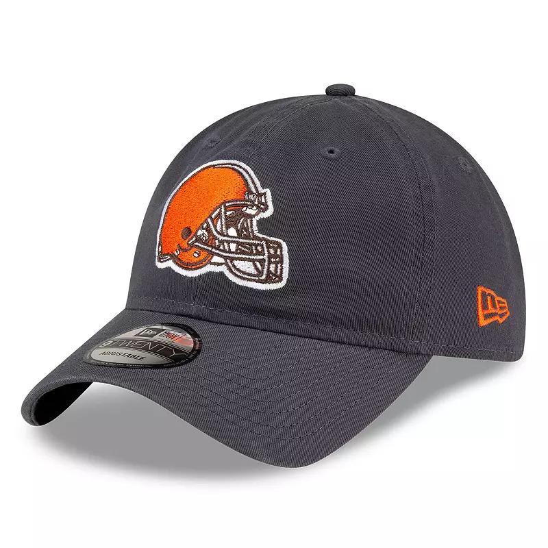 Mens New Era Graphite Cleveland Browns Core Classic Graph 9TWENTY Adjustable Hat Product Image