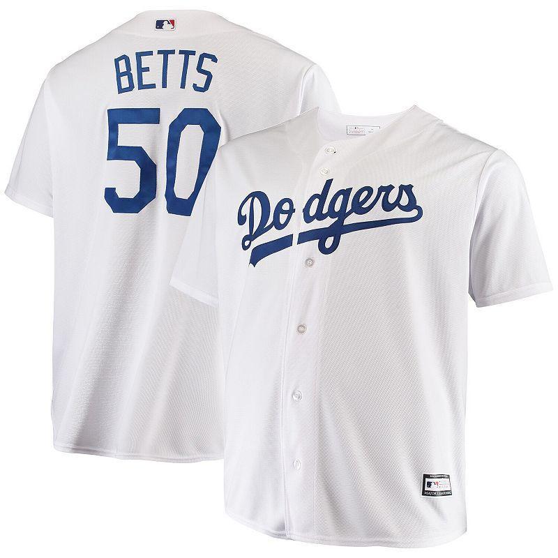 Mens Mookie Betts Los Angeles Dodgers Big & Tall Replica Player Jersey Product Image