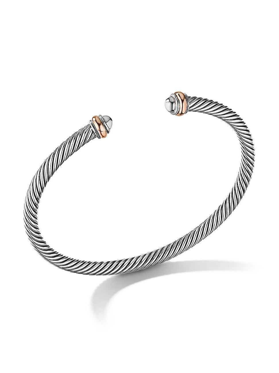 Womens Cable Classics Bracelet in Sterling Silver Product Image