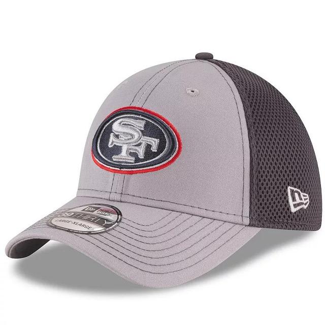 Mens New Era Gray/Graphite San Francisco 49ers Grayed Out Neo 2 39THIRTY Flex Hat Product Image