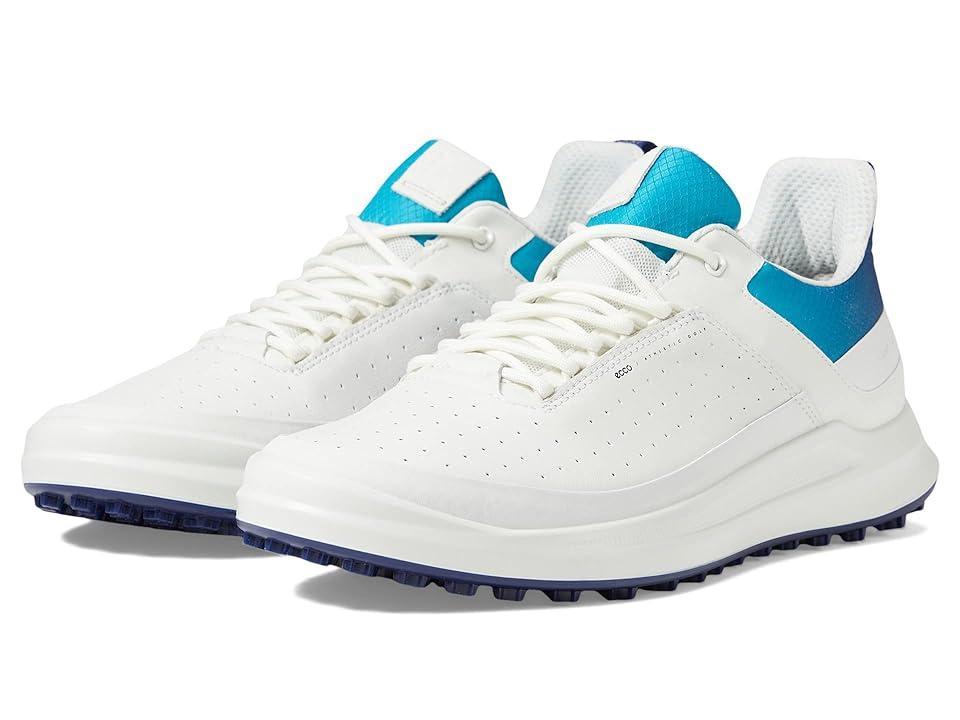 ECCO Golf Core Hydromax Hybrid Golf Shoes White/Blue Depths/Caribbean) Men's Shoes Product Image