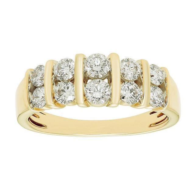 The Regal Collection 14k Gold 1 Carat T.W. Certified Diamond Band, Womens Product Image