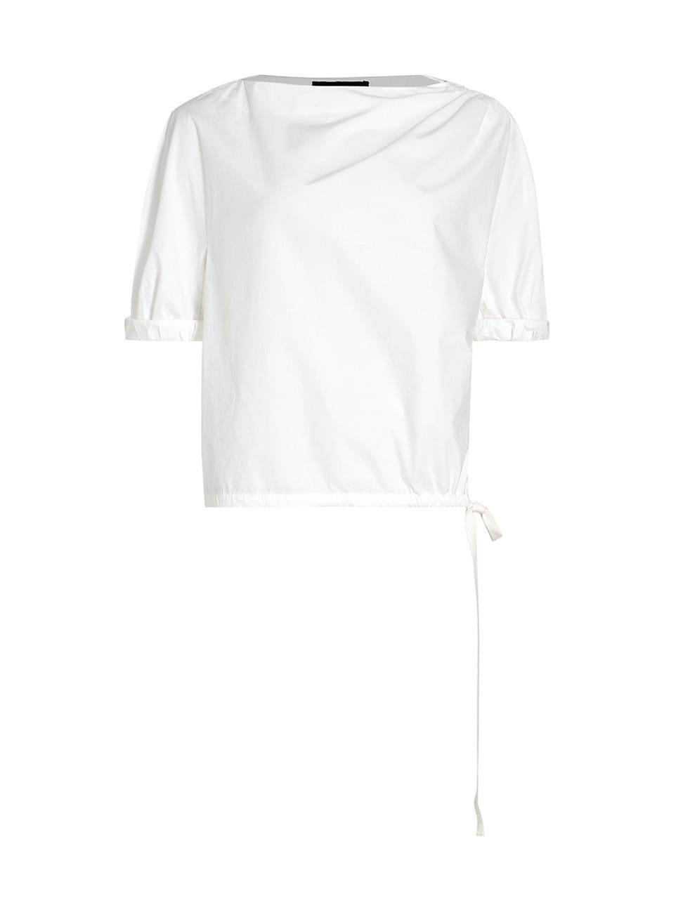 Womens Addison Poplin Drawstring Top Product Image