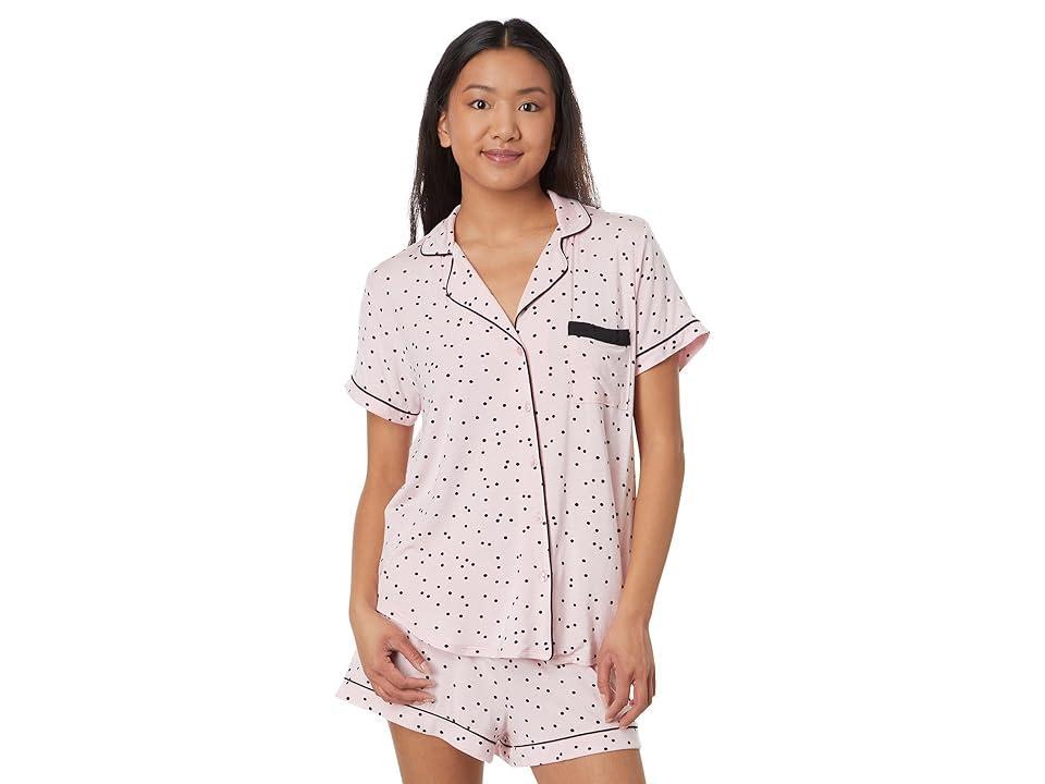 kate spade new york Dot Print Jersey Shorty Coordinating Pajama Set Product Image