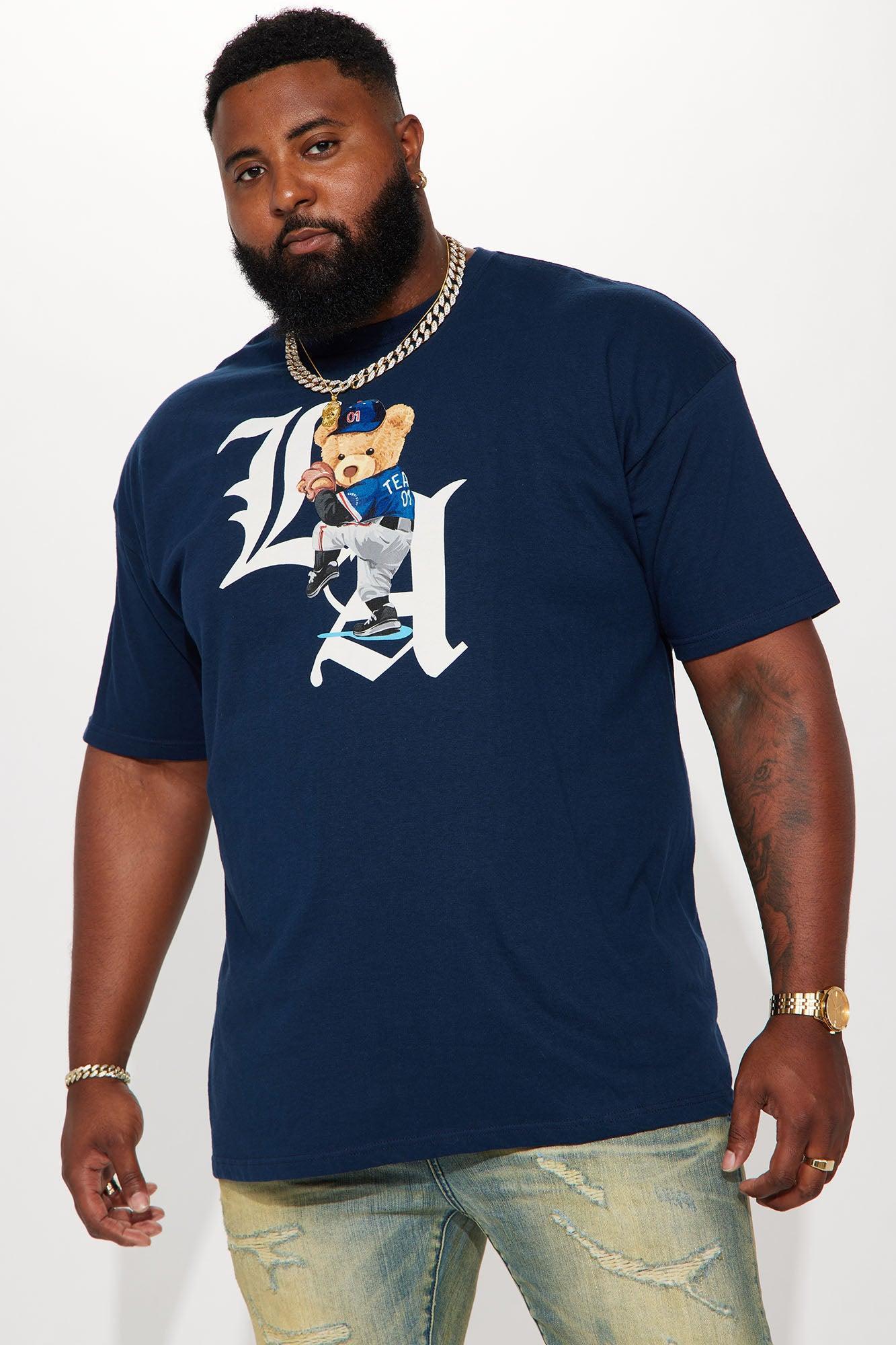 L.A. Teddy Short Sleeve Tee - Navy Product Image