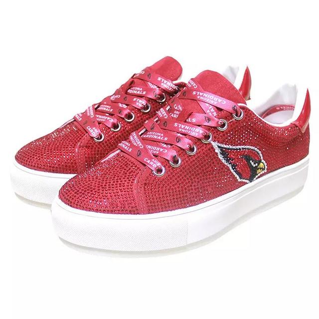 Womens Cuce Cardinal Arizona Cardinals Team Color Crystal Sneakers Product Image