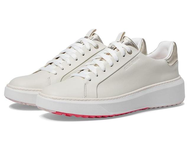 Cole Haan GrandPro TopSpin Golf (Silver Birch/Carinaria/Optic White) Women's Shoes Product Image