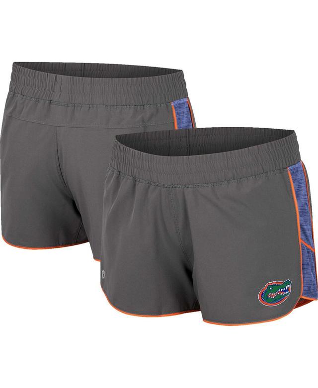 Womens Colosseum Gray Florida Gators Pull The Switch Running Shorts Product Image