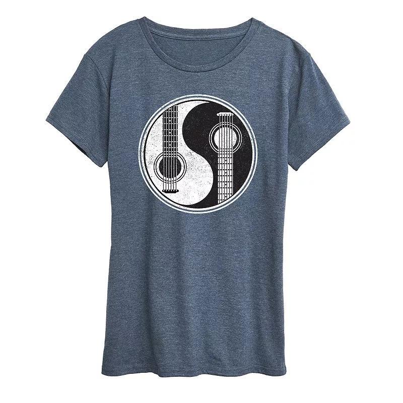 Womens Yin Yang Guitar Graphic Tee Product Image