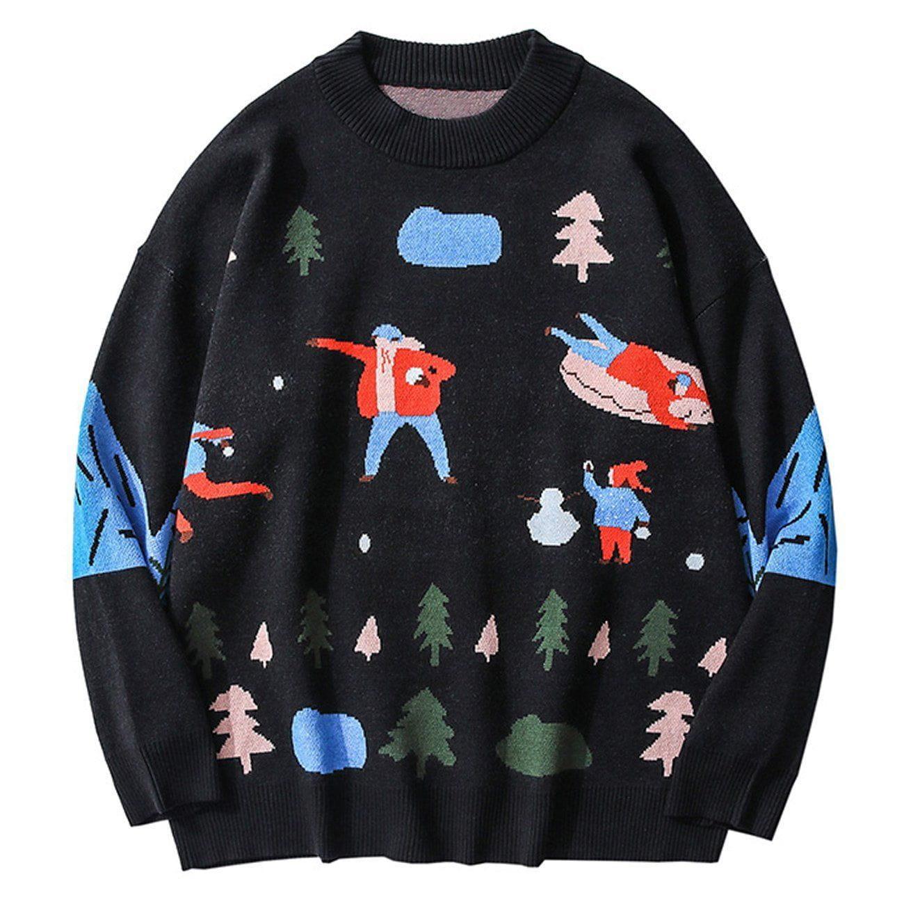 Aelfric Eden Snow Fight Knit Sweater Product Image