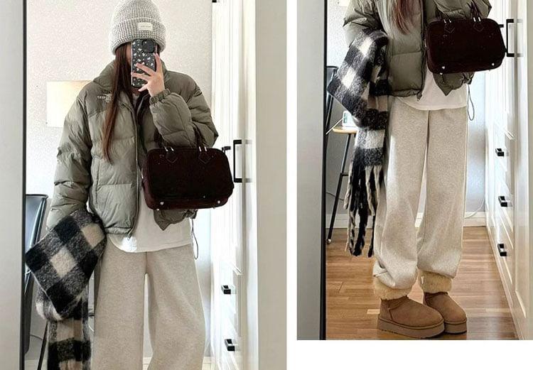 Maternity Drawstring Waist Plain Harem Sweatpants Product Image