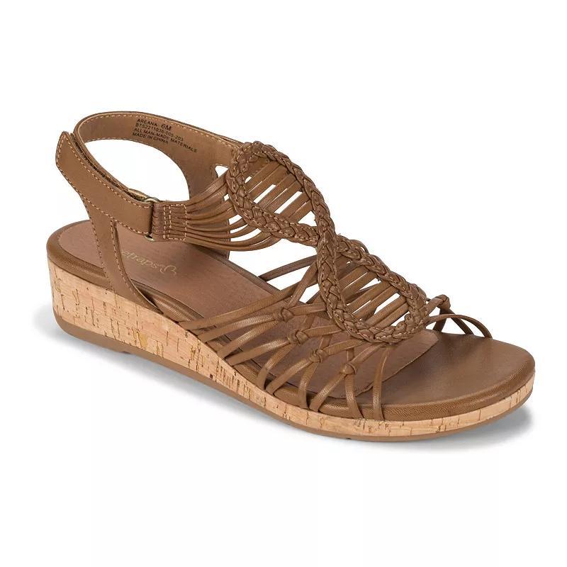 Baretraps Areana Womens Wedge Sandals Lt Brown Product Image