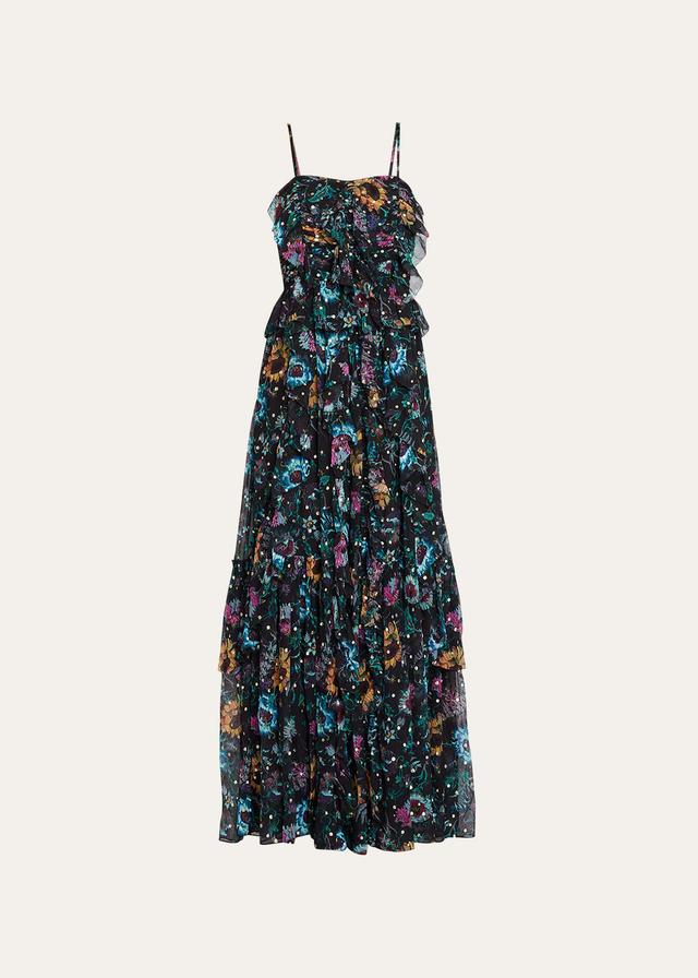 Ulla Johnson Colette Floral Silk Blend Gown Product Image