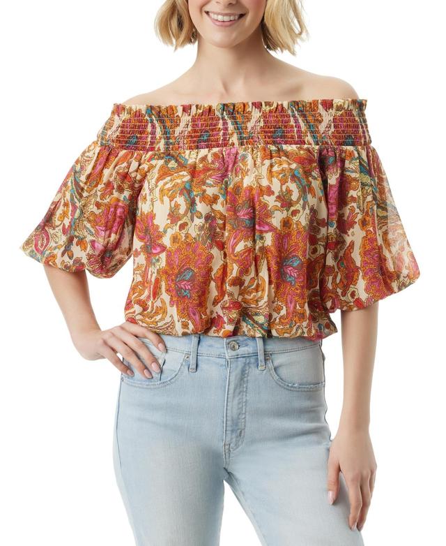 Women's Alana Floral-Print Off-The-Shoulder Top Product Image