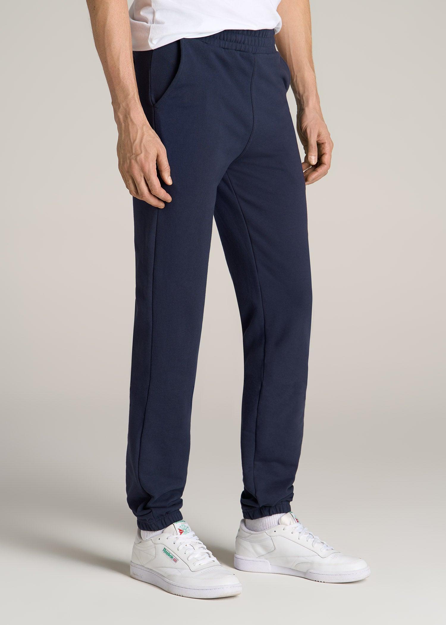 Wearever French Terry Sweatpants for Tall Men in Navy Male Product Image