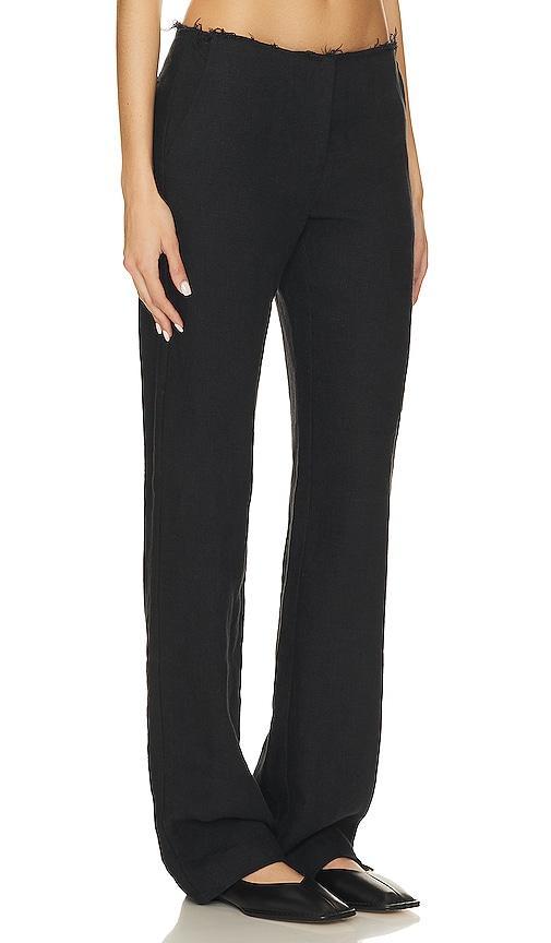 Low Waist Undone Edge Pants Product Image