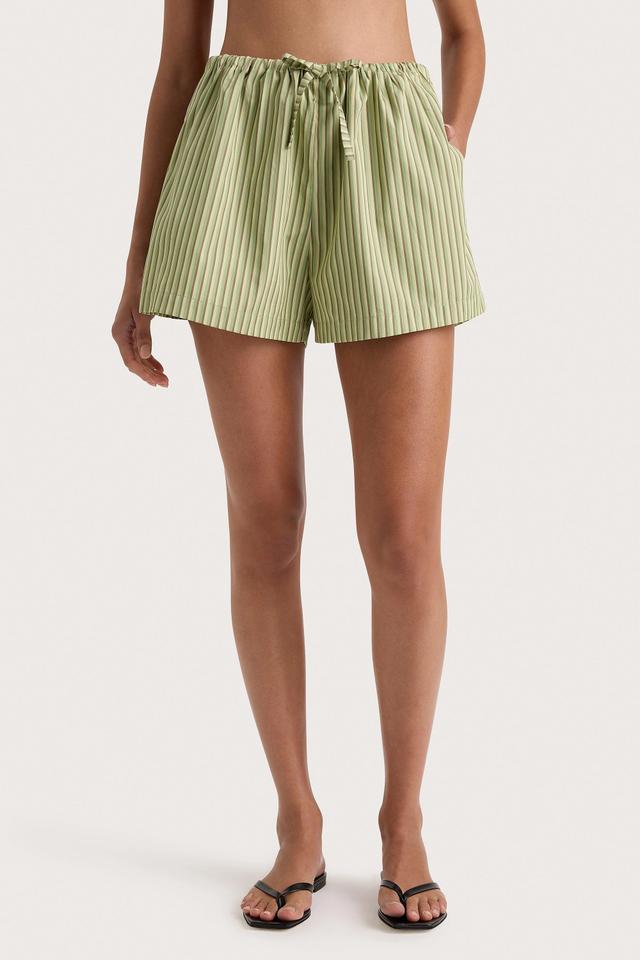 Freja Shorts Green Stripe Product Image