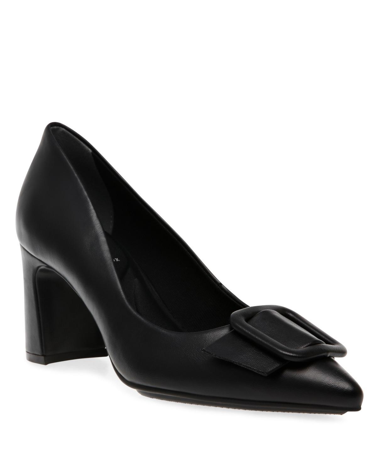 Anne Klein Womens Bentley Buckle Block Heel Pumps Product Image