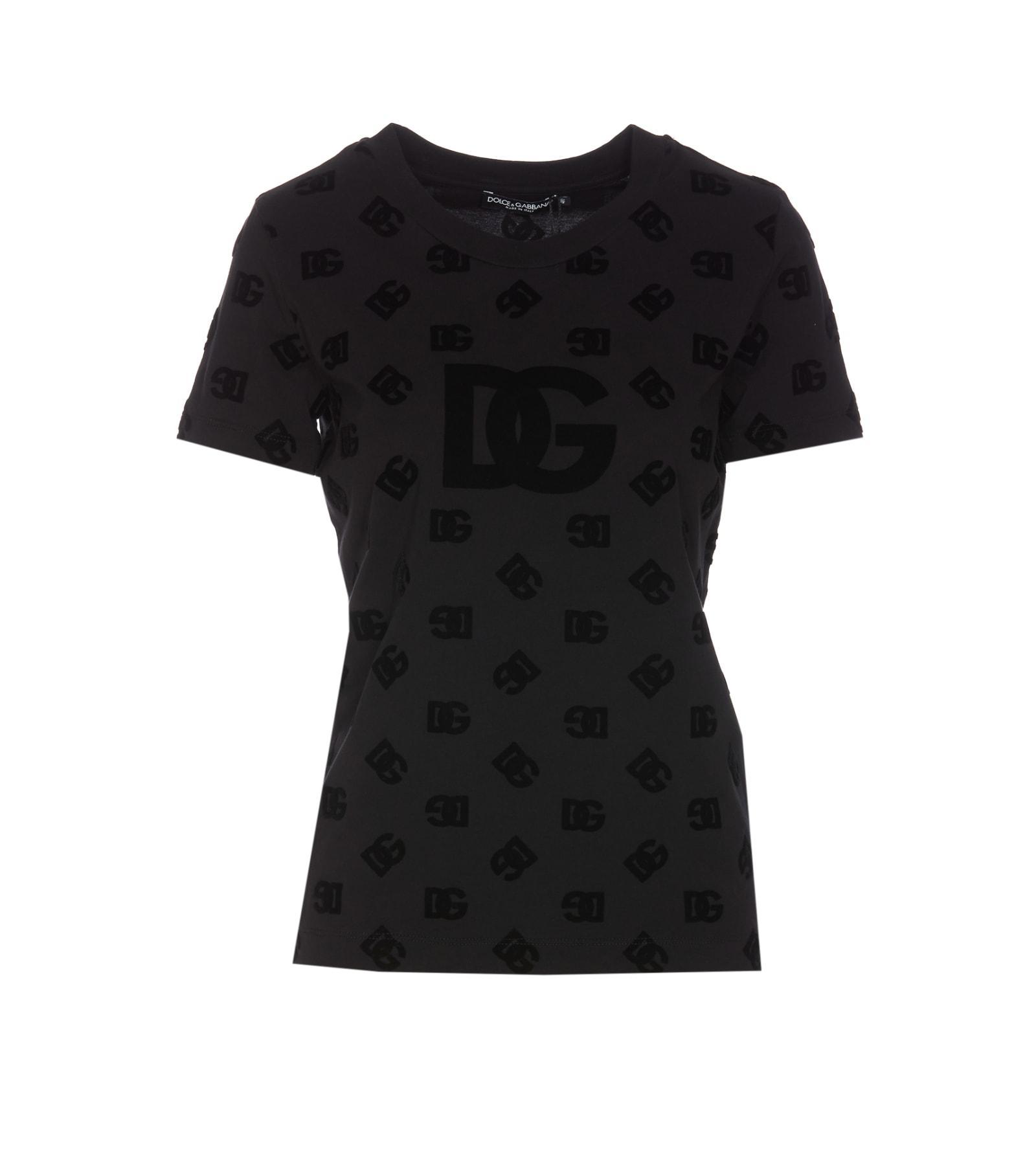 DOLCE & GABBANA T-shirt Manica Corta In Black Product Image