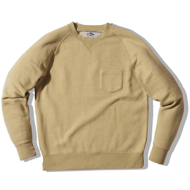 Nolan Marled Fleece Crew Neck - Grass Yellow Product Image