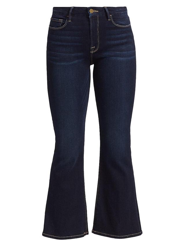 Womens Le Crop Mid-Rise Stretch Boot-Cut Jeans Product Image