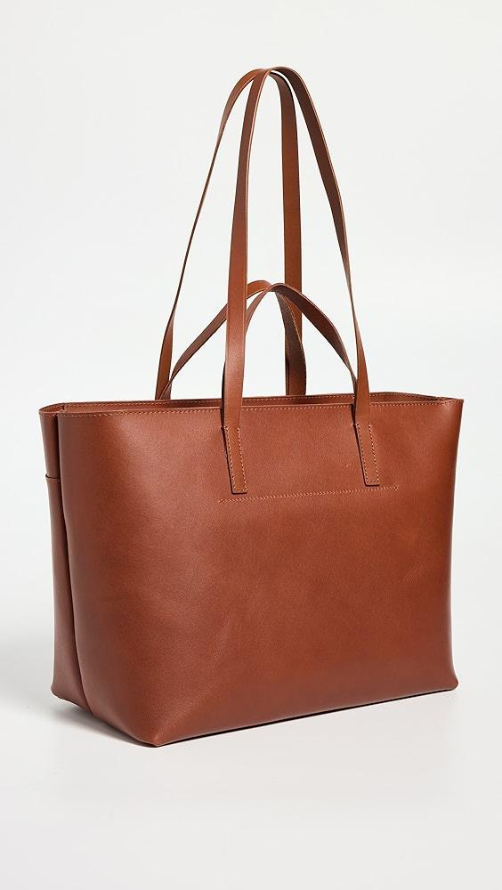 Madewell The Zip-Top Essential Tote in Leather | Shopbop Product Image