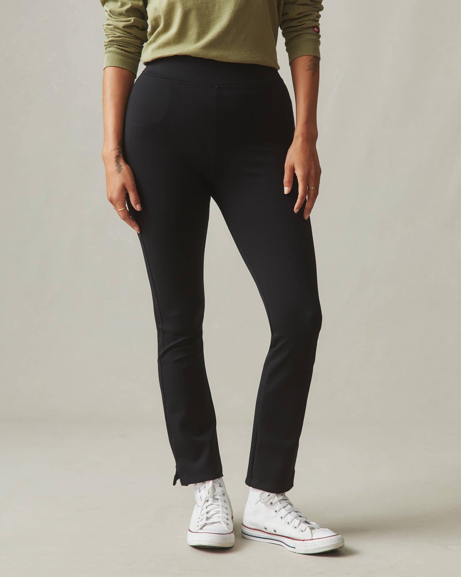 Ponte Kick Flare Pant - Super Black Product Image