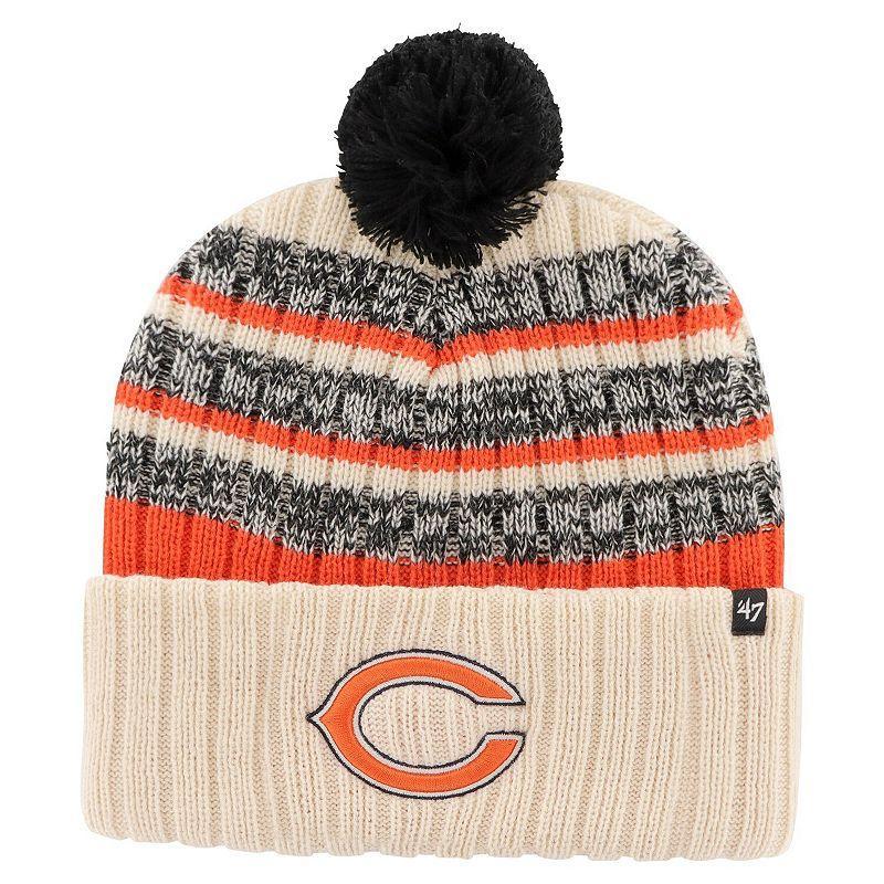 Mens 47 Natural Chicago Bears Tavern Cuffed Knit Hat with Pom Product Image