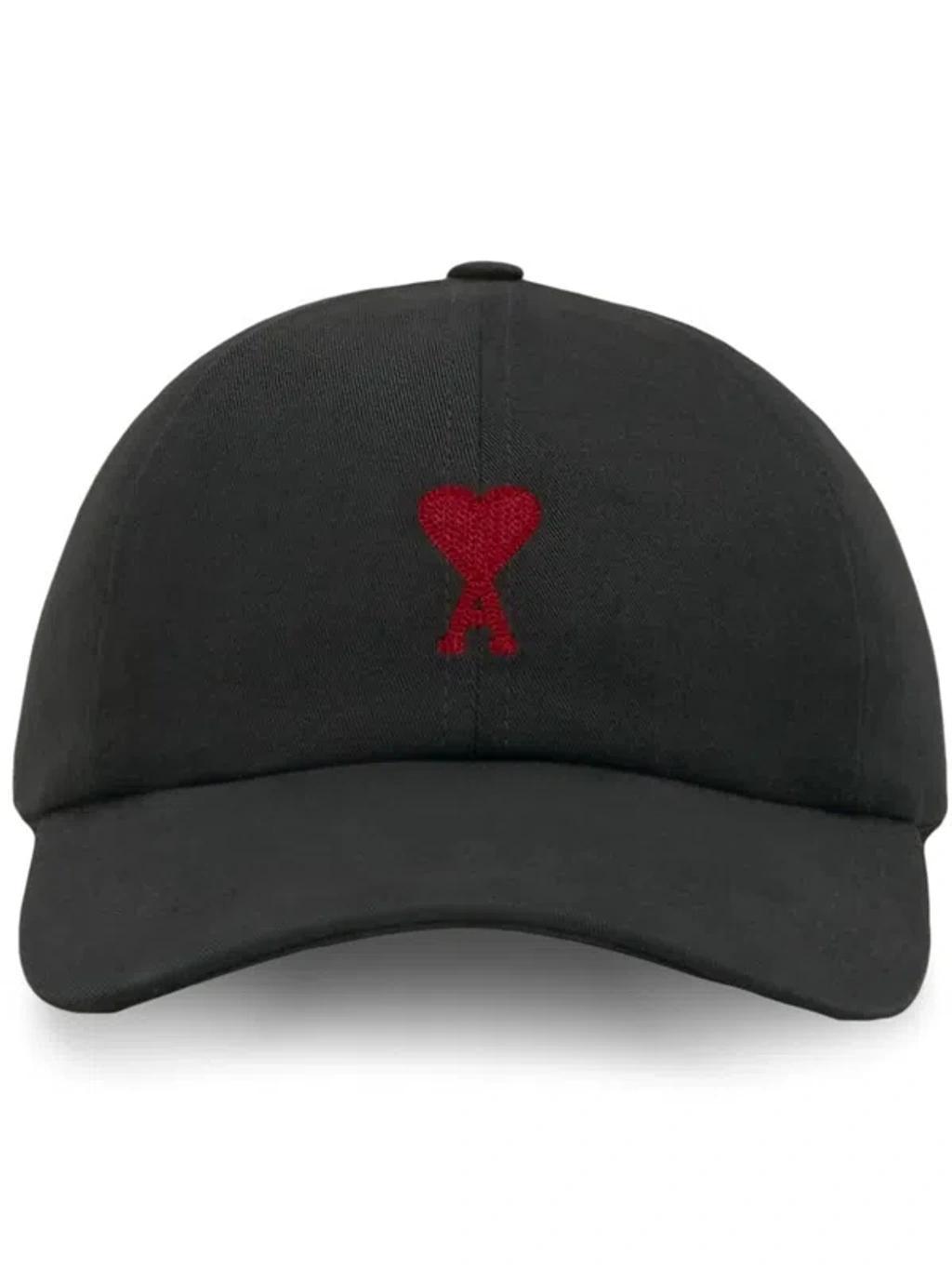 Ami-de-coeur-motif Hat In Black Product Image