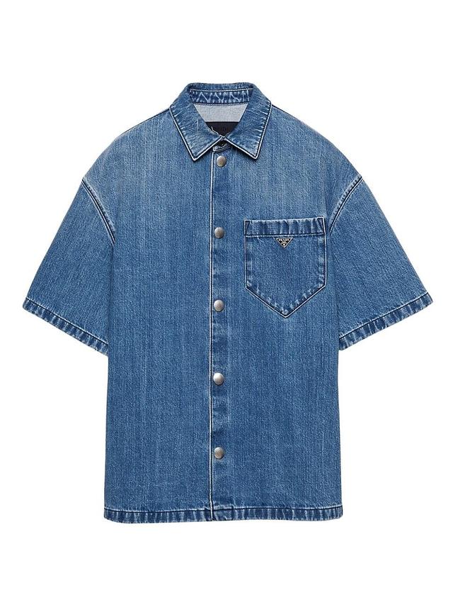 Mens Denim Shirt Product Image