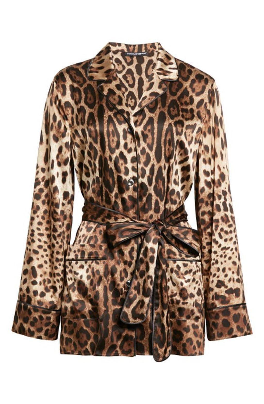 DOLCE & GABBANA Leopard Print Blouse In Leo New Product Image