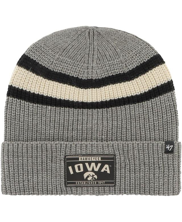 Mens 47 Charcoal Iowa Hawkeyes Penobscot Cuffed Knit Hat Product Image