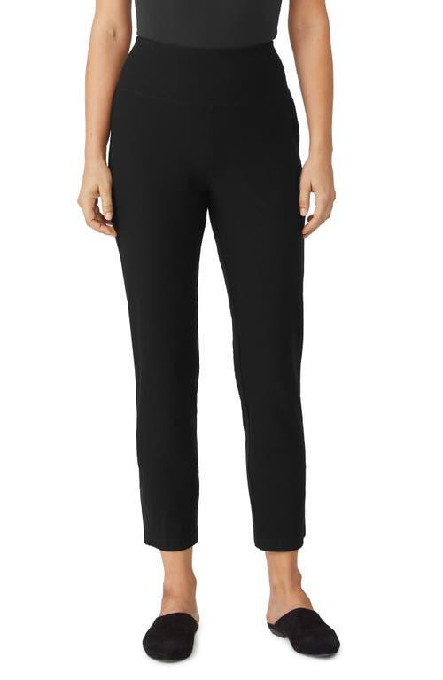 Womens Stretch Crepe High-Waisted Pants Product Image