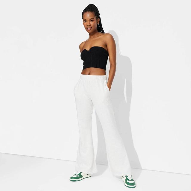 Womens High-Rise Flare Sweatpants - Wild Fable Heather XXS Product Image