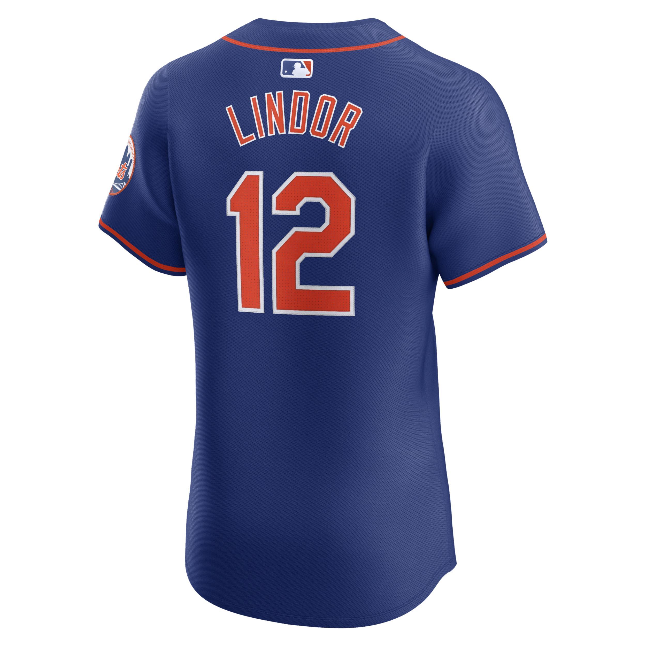 Francisco Lindor New York Mets Nike Men's Dri-FIT ADV MLB Elite Jersey Product Image