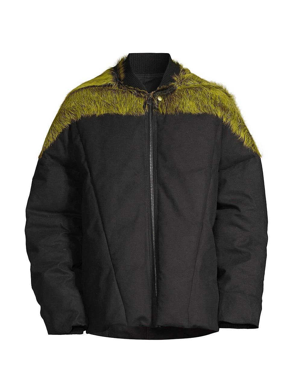 Mens Flight Fur-Trimmed Puffer Jacket Product Image