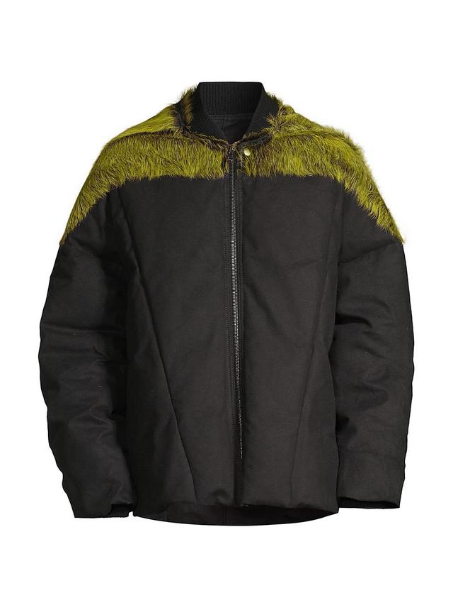 Mens Flight Fur-Trimmed Puffer Jacket Product Image