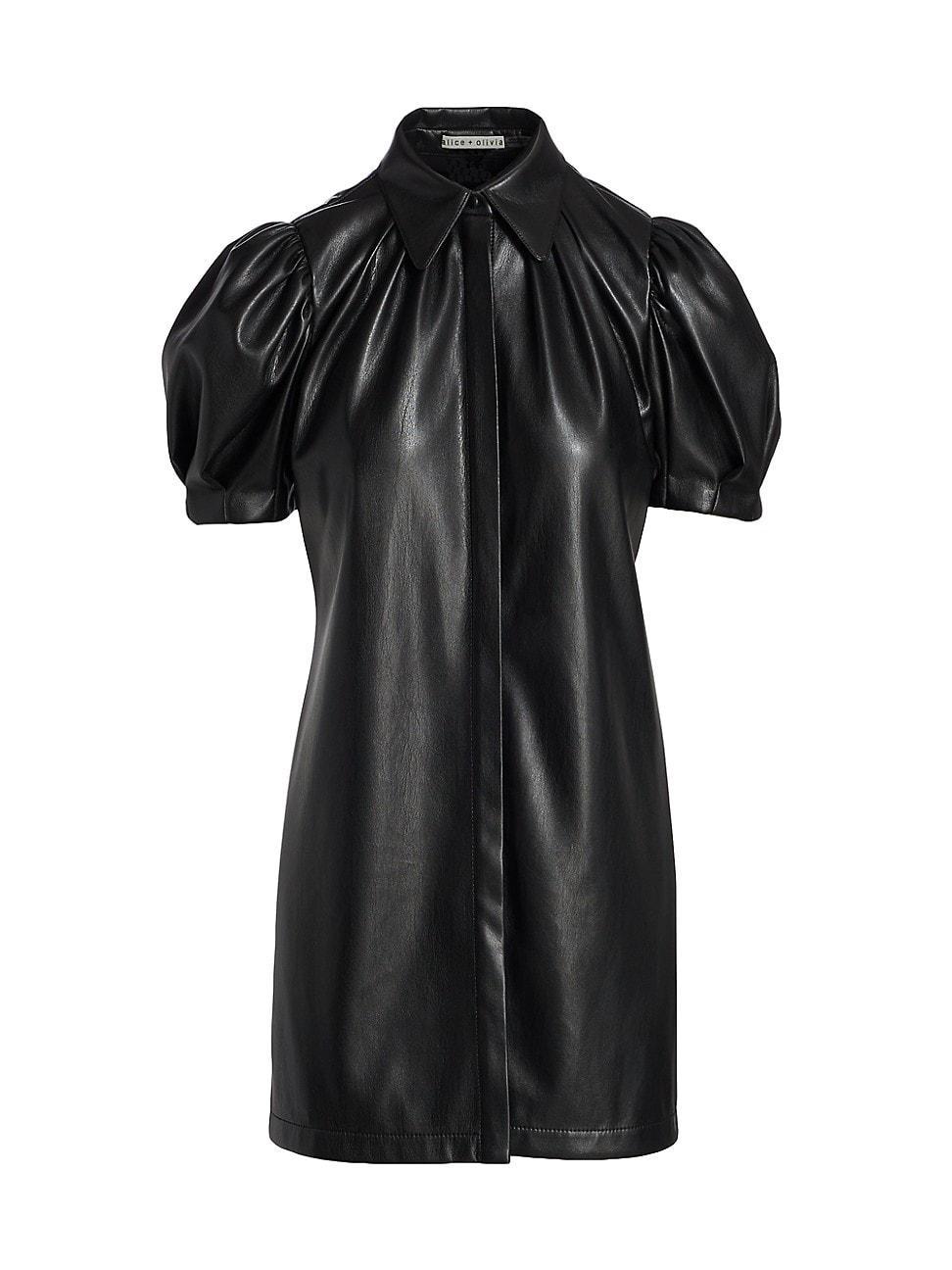 Womens Jem Faux Leather Mini Dress Product Image