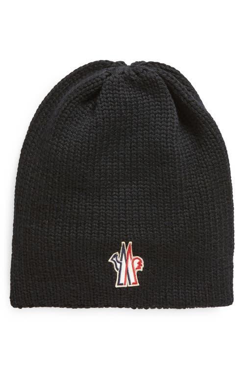 Moncler Grenoble Logo Patch Virgin Wool Beanie Product Image