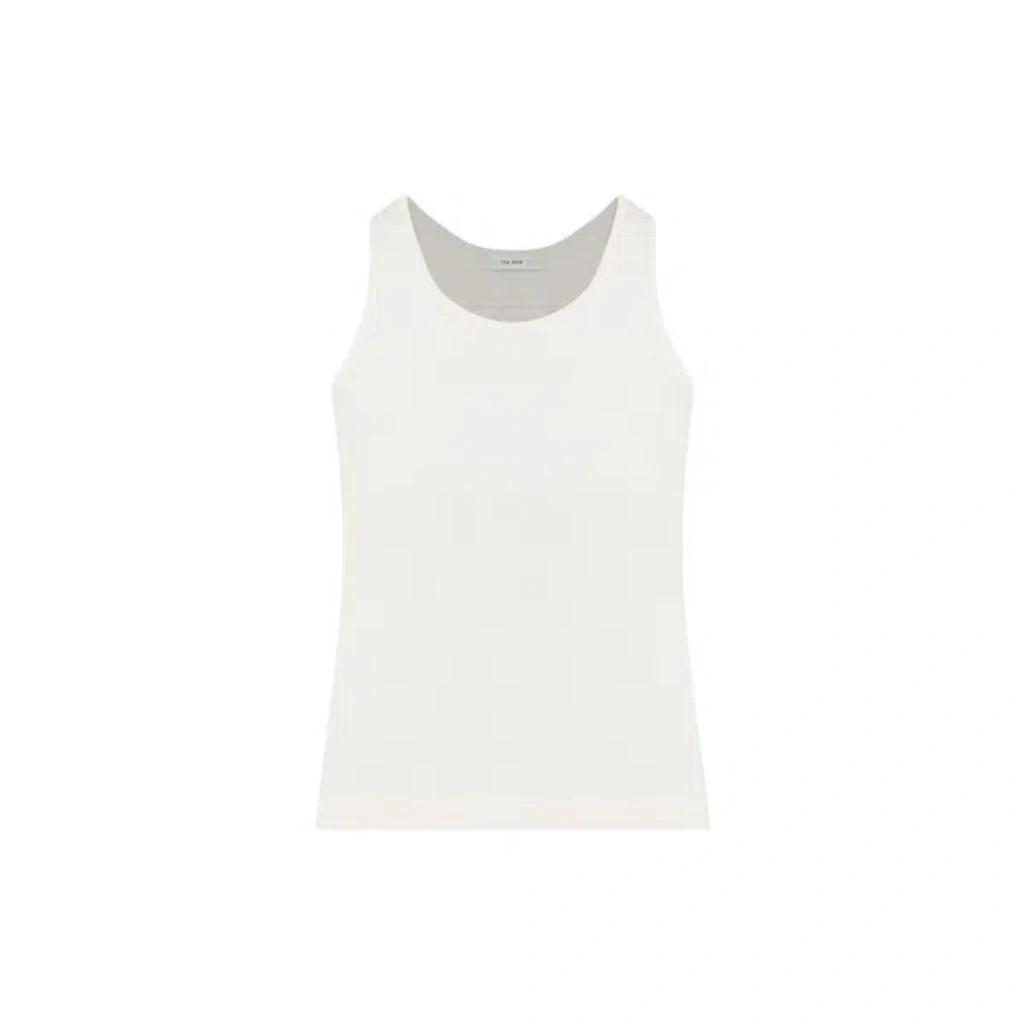 THE ROW Ivory Cotton Formosa Tank Top In White Product Image