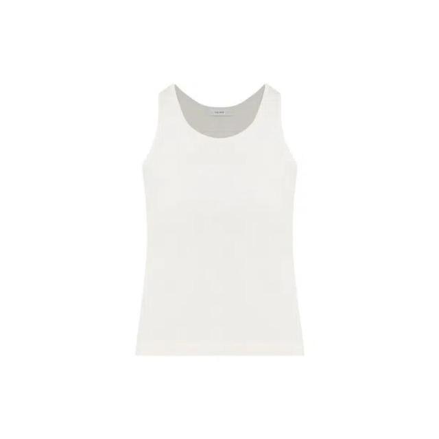 THE ROW Ivory Cotton Formosa Tank Top In White Product Image