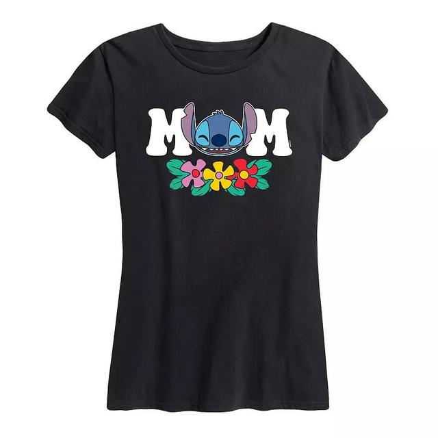 Disneys Lilo & Stitch Womens Mom Graphic Tee Product Image