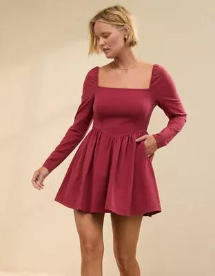 Aerie Knit Fit & Flare Mini Dress Product Image