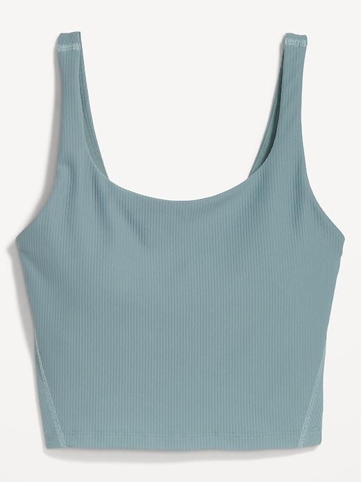 Light Support PowerSoft Ribbed Longline Sports Bra Product Image