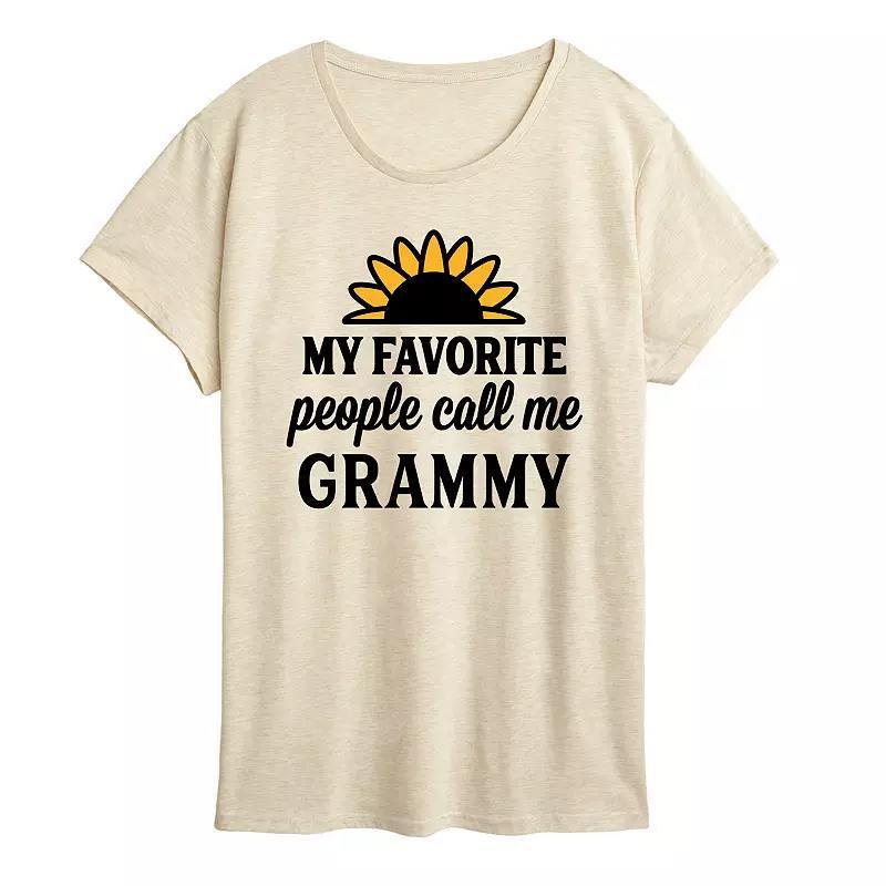 Womens Favorite People Call Me Grammy Graphic Tee Product Image