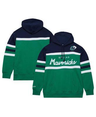 Mens Mitchell & Ness Green Dallas Mavericks Head Coach Pullover Hoodie - Green Product Image