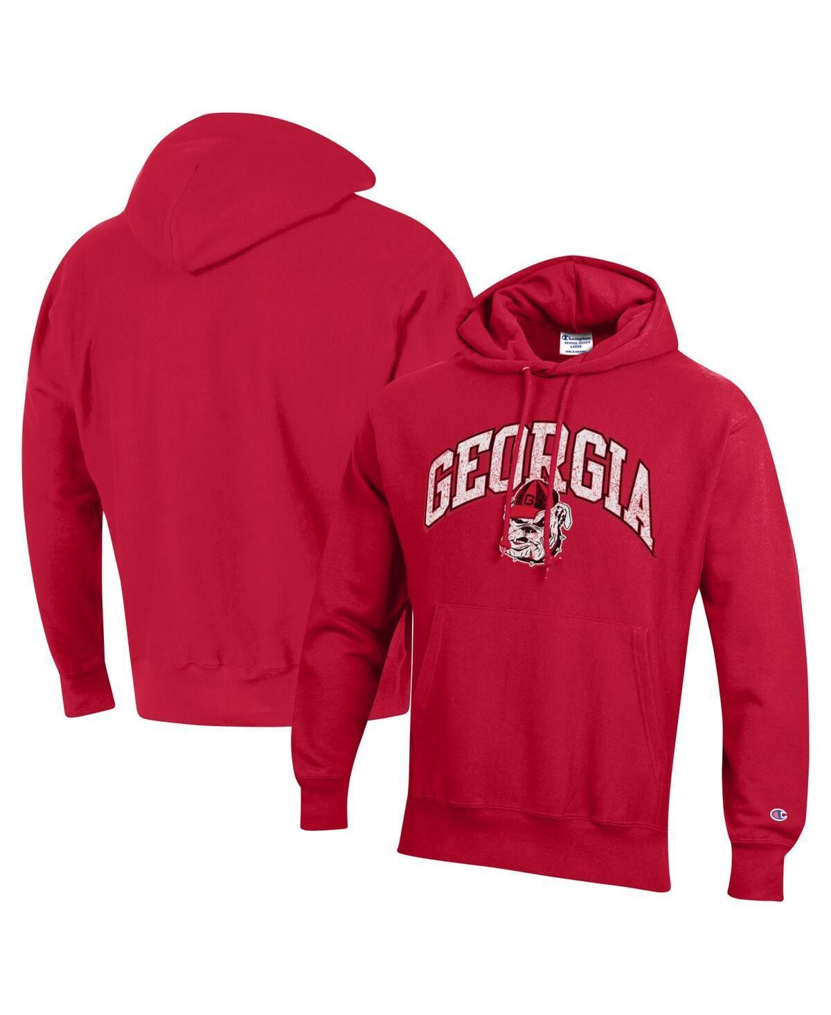 Mens Champion Georgia Bulldogs Vault Late Night Reverse Weave Pullover Hoodie Product Image