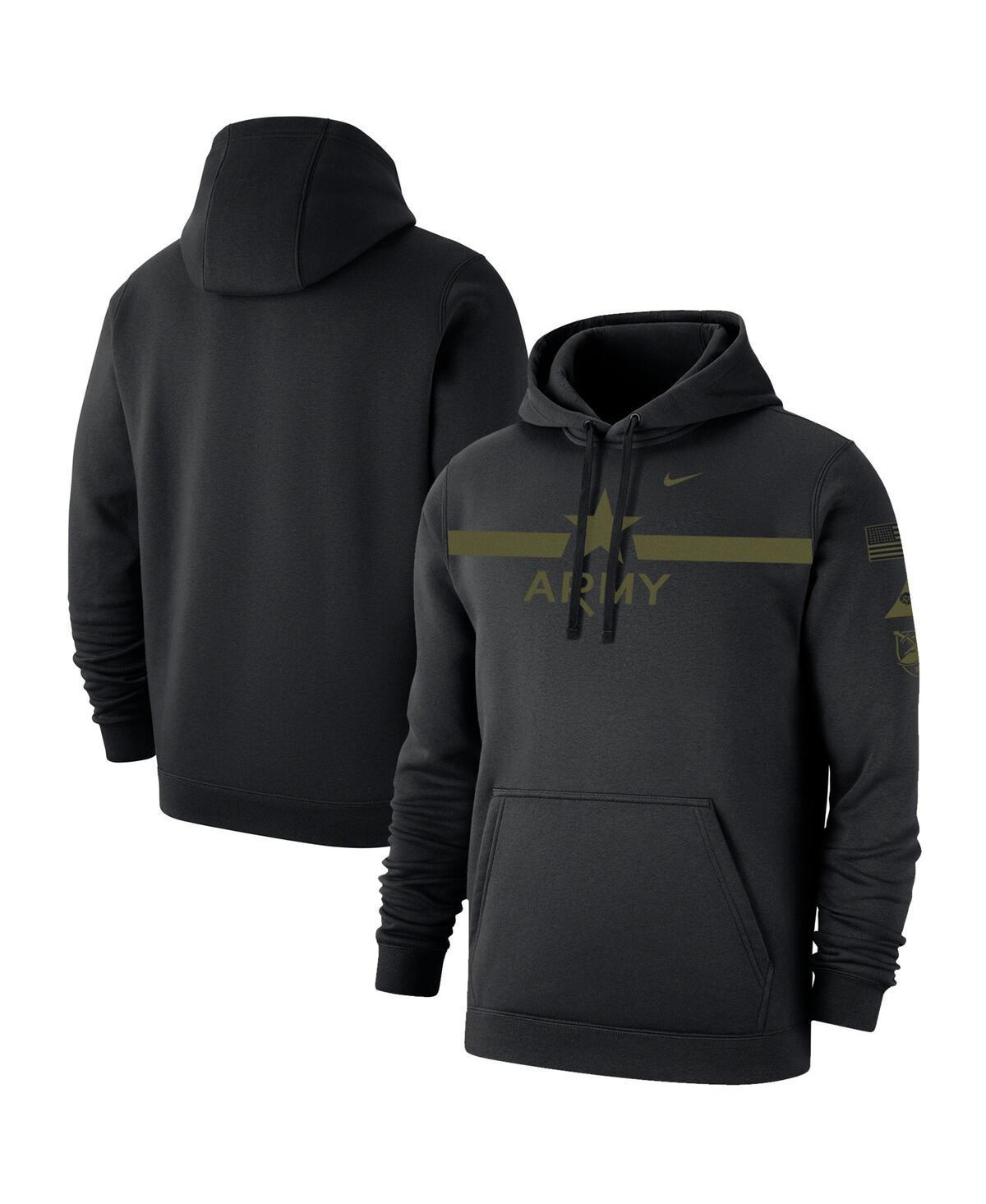 Mens Nike Black Army Black Knights 1st Armored Division Old Ironsides Rivalry Star Two-Hit Pullover Fleece Hoodie Product Image