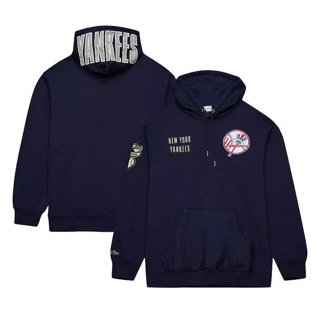 Mens Mitchell & Ness New York Yankees Team OG 2.0 Current Logo Pullover Hoodie Blue Product Image